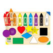 Picture of WOODEN PUZZLE - COLOURS & SHAPES